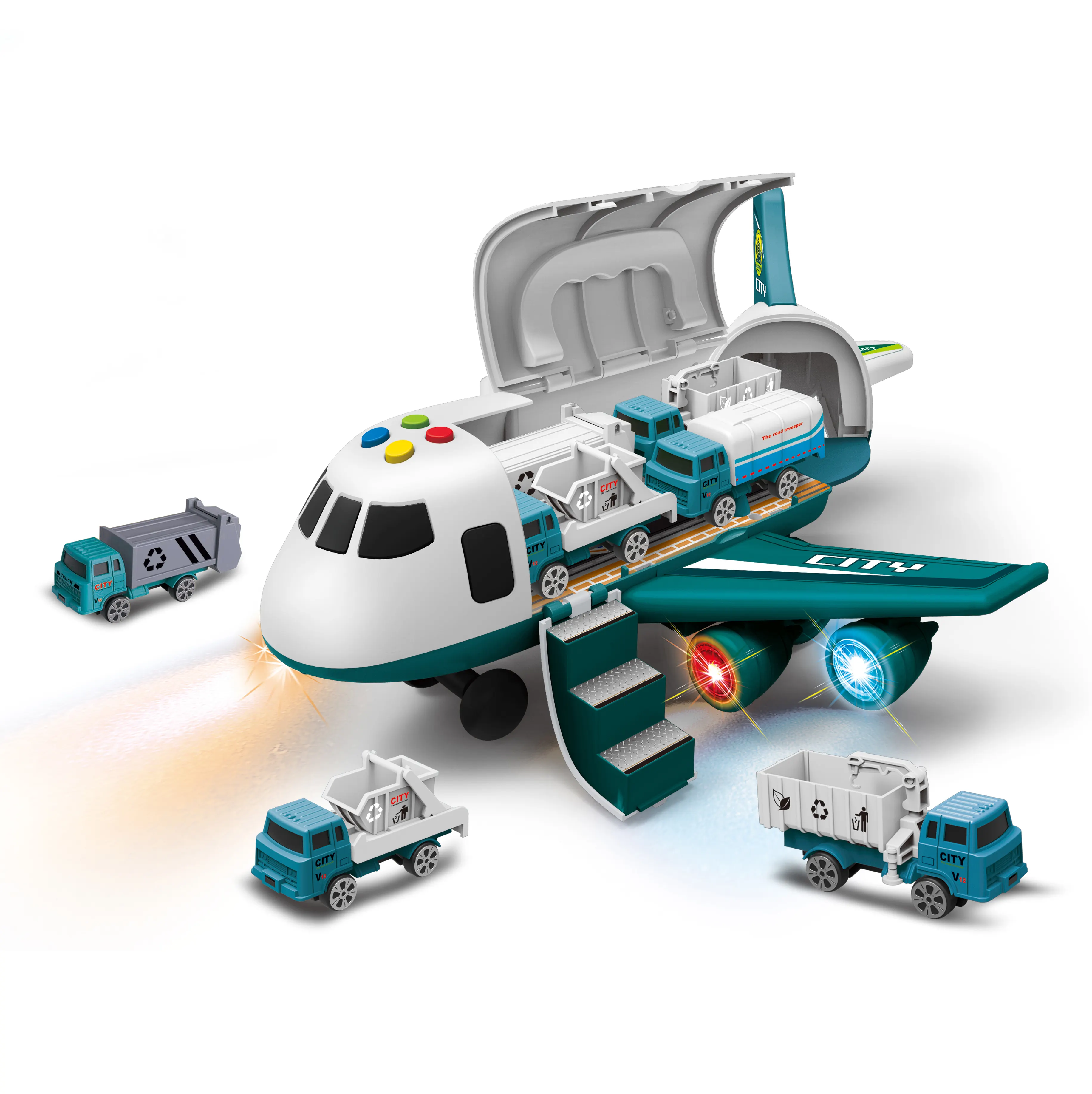 Dowellin飛行機のおもちゃ車のシミュレーション子供のおもちゃ電気飛行機大型旅客機
