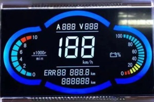 Flugzeug Tachometer LCD Display Kopf Massage gerät Auto Klimaanlage Controller mit LED-Hintergrund beleuchtung Segment zeigt Produkt