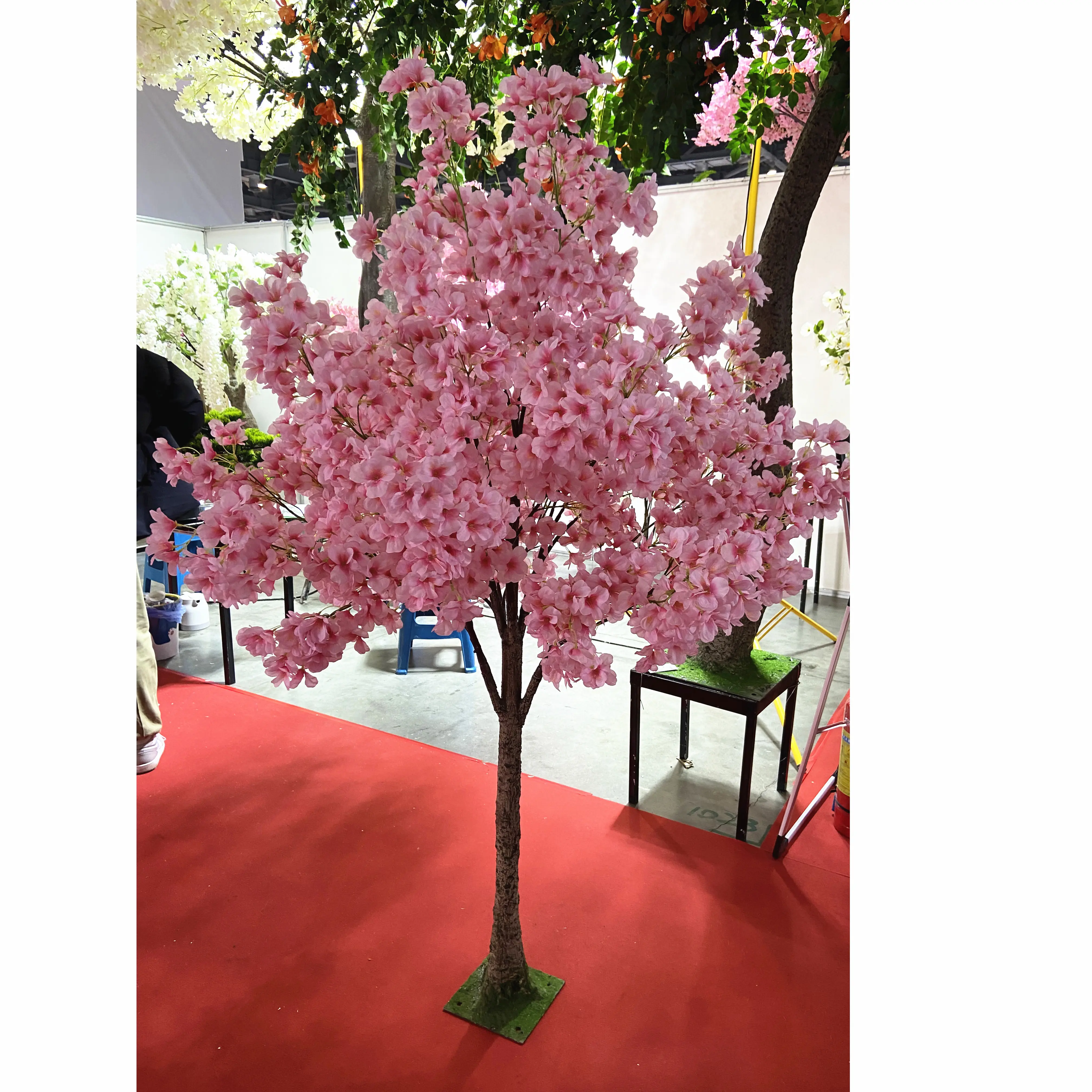 Flores de cerezo de 180cm, árbol Artificial, flor de cerezo de seda Artificial, decoración del hogar