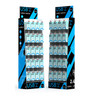 One Plus Custom Cardboard USB Chargers <strong>Display</strong> Recyced Paper Folding <strong>Table</strong> Desk <strong>Top</strong> <strong>Hook</strong> <strong>Display</strong> Stand - Product Image 2