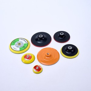 थ्रेड थोक सैंडिंग डिस्क पेपर पैड धारक गोल हुक और लूप बैक पैड कार पॉलिशिंग पैड - Product Image 4