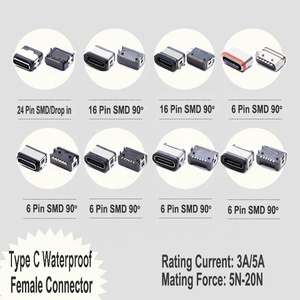 Wintai-Tech 6Pin USB C型连接器母C型连接器