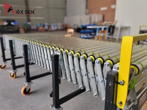 MAXSEN Cajas de Cartón Camión Carga Descarga Dos Direcciones Transportador de Rodillos del Sistema Transportador Motorizado y Flexible