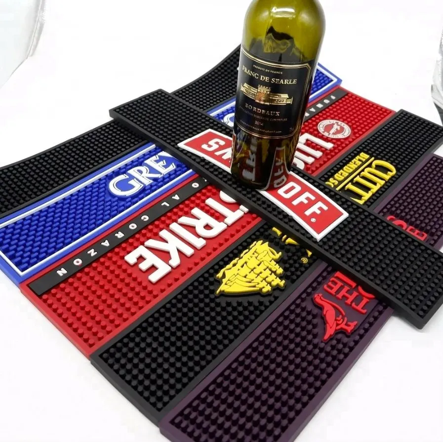 OEM Logo Bar Accessories Beer Accessories Custom Bar Mat Rubber Bar Mat Barmat