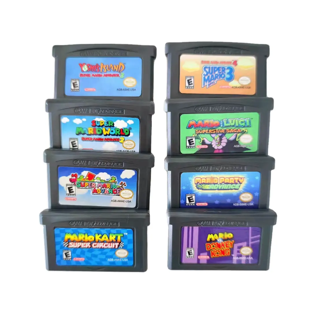 Venta caliente Super Marlo mundo 2 para GBA juego de la serie de la tarjeta Super marlo por 2 para Gameboy Advance