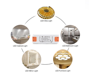 Fuente de alimentación de voltaje constante, controlador de iluminación LED, 50W, 24V, salida única de CA a 12 voltios, fuente de alimentación para tira LED - Product Image 5