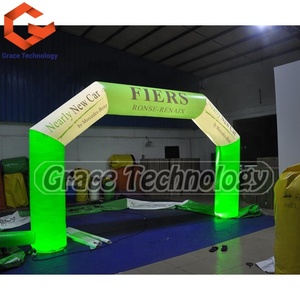 Thể Thao Ngoài Trời Racing Arch LED Chiếu Sáng Inflatables Arch Bắt Đầu Kết Thúc Dòng Inflatable Entrance Đối Với Sự Kiện - Product Image 4