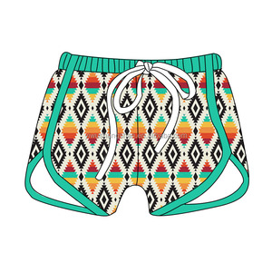 Custom New Fashion Western Style Cattle Pattern Kids Baby Shorts High <strong>Elastic</strong> Baby Boys Casual Shorts With <strong>Strings</strong>