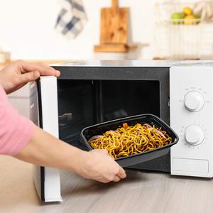 Yemek kabı tek 1 bölmeli gıda kapları Bento öğle yemeği kutuları kapaklı - Product Image 4