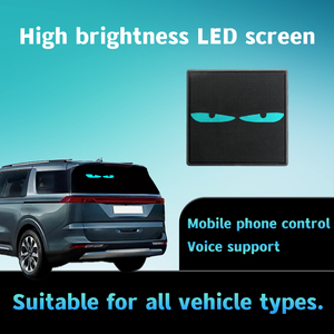 LOY connessione Wireless auto occhi del diavolo luce Mobile Display a Led programma di visualizzazione Pixel 64x64 Rgb Led pannello matrice