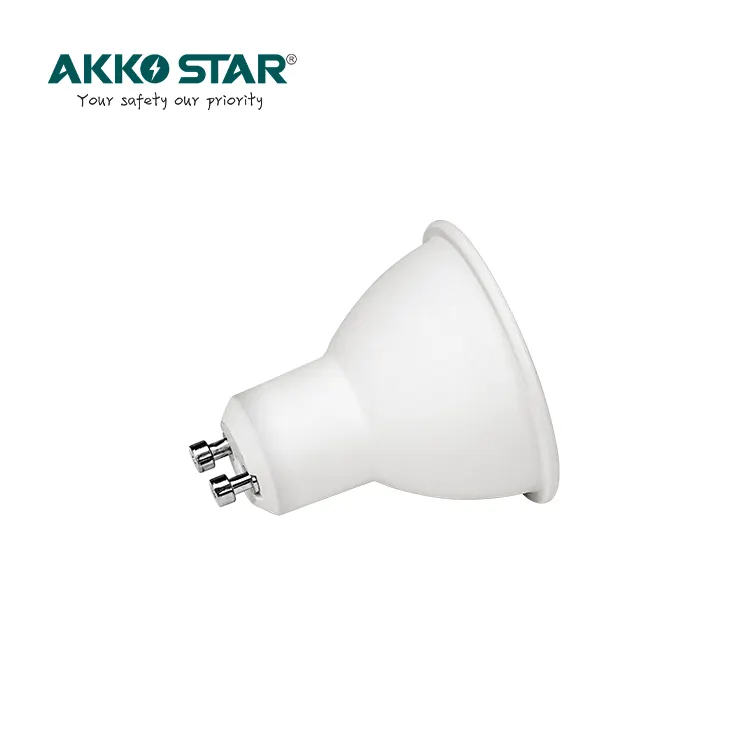 AKKO STAR No Filcker AC165-265V Nhôm Mạ Nhựa Màu Trắng Đèn Rọi LED 7W GU10 4000K Cho Khách Sạn Phòng Ngủ