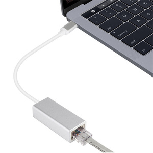Tipo C a RJ45 Hub 10/100/100M adattatore Ethernet cavo di rete in alluminio Drive libero scheda di rete singola per telefoni Macbook - Product Image 4