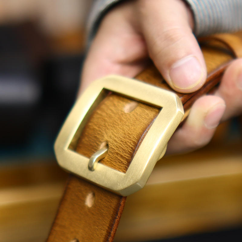 3.8cm wide khaki color 4mm thick - 115cm