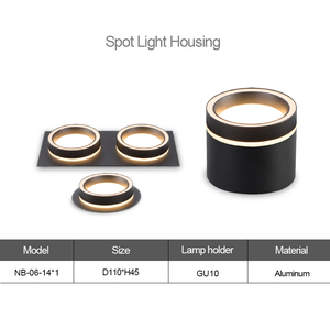 Modern <strong>12W</strong> <strong>LED</strong> Recessed Spotlight Gu10/Gu5.3/<strong>G53</strong> Base Aluminum Lamp Body for Office &amp; Mall Indoor Spot Lighting