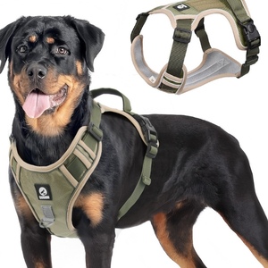 Kuantitas tinggi reflektif taktis harnes anjing disesuaikan ringan taktis harnes anjing untuk anjing sedang dan besar - Product Image 1