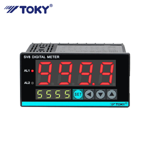TOKY Industrial 48 × 96 mm 2 programmierbarer Alarm Relais Ausgang großer LCD-Display Flüssigkeitsspiegelanzeige - Product Image 3