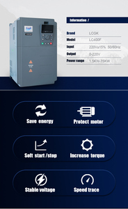 Inversor VFD de alto rendimiento LC400T: entrada de 1 fase de 220V, salida de 3 fases de 380V, 2HP 0,75-55KW para control de motor de CA - Product Image 4