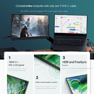 15,6 pulgadas 4K High Color Gamut P3 viene con un soporte para computadoras de juegos para expandir el monitor de pantalla secundaria - Product Image 3