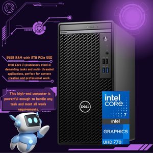 Dell Optiplex 7020タワーデスクトップコンピュータ、Intel Core I9-14900K、32GB RAM、512GNVMe SSD、2T SATA Windows 11 - Product Image 5