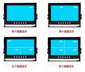 9 pulgadas LCD Monitor del coche pantalla Quad 4 canal reposacabezas de coche retrovisor Monitor TFT LCD pantalla cámaras cámara inversa - Product Image 3