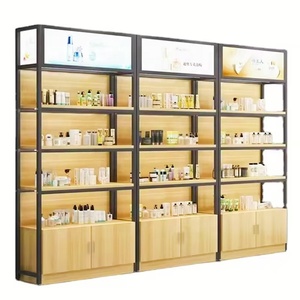 Tùy chỉnh hiện đại LED hộp đèn hiển thị giá đứng kệ cho cửa hàng bán lẻ mỹ phẩm sản phẩm chăm sóc da và công cụ trang điểm phụ kiện - Product Image 1