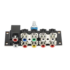 Placa de conmutación de señal de Audio, interruptor rotativo de doble canal, 4 canales, fuente de audio, entrada de señal de seat RAC Lotus