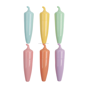 Resaltador Adorable de alta calidad para niños, regalo de oficina, punta de fibra de cincel, Mini marcador de tinta fluorescente, conjunto de 6 uds. - Product Image 1