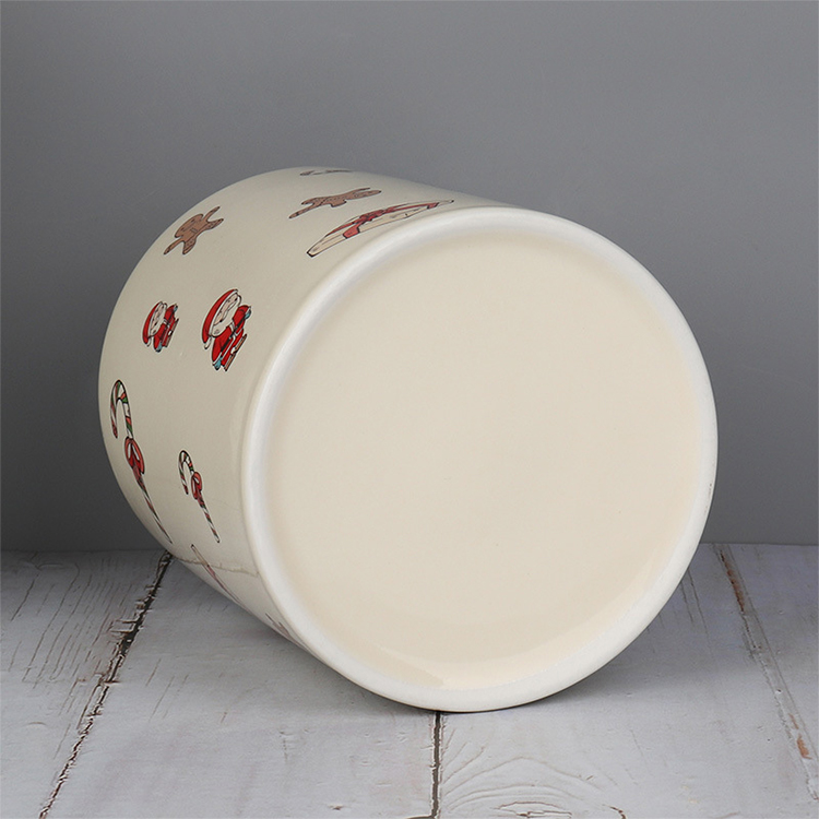 Modern Nordic Custom Kitchen Food Cookie Coffee Tea Suger Ceramic Storage Jar gift jar With Bamboo Lids