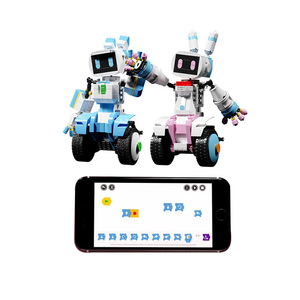 売れ筋DIY RCロボットコンパニオンロボット青とピンク-アプリバージョンリモート電話制御アプリ子供向けの初期のインテリジェントゲーム - Product Image 1
