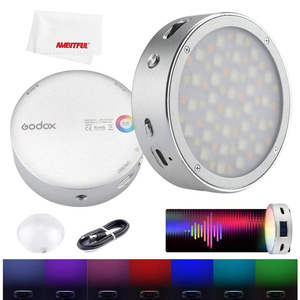 Smartphone ve kamera fotoğrafçılığı için Godox R1 RGB halka ışık Mini yaratıcı LED aydınlatma dahili mıknatıs - Product Image 1