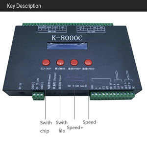 K-8000C SD-Karten-Controller 8000 Pixel Kapazität LED Software bearbeiten Programm DMX-Verbindung 12V Smart Home