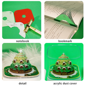 2026 tùy chỉnh giấy lịch trang khối DIY Treehouse lâu đài hướng giấy khắc dọc Memo Pad - Product Image 6