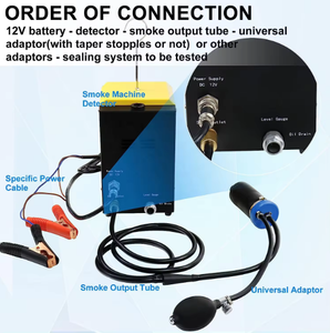 Herramienta especializada para automóviles, detecta fugas en las tuberías del sistema de admisión del probador del detector de fugas de humo automotriz - Product Image 5