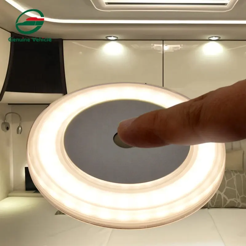 RV 실내 램프 온난한 빛 매우 얇고 설치하게 쉬운 캐라반 배 천장 빛