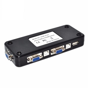 Conmutador de vídeo Manual para ordenador, caja de interruptores USB 2,0 VGA KVM, Monitor 4 en 1 de PC de alta calidad - Product Image 3