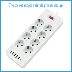 Enchufe estándar europeo multifuncional con USB - Product Image 5