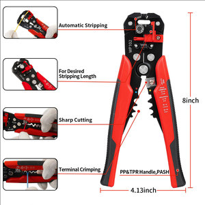 Fabrika OEM kendinden ayarlı tel striptizci, tel Crimper, tel kesici-3 in 1 otomatik çok amaçlı tel striptizci 10-24 AWG - Product Image 2