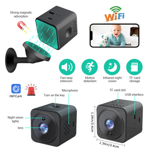 俄罗斯迷你相机Wifi智能家居最小相机WiFi 1080p微型摄像机小型无线闭路电视夜视迷你相机 - Product Image 2