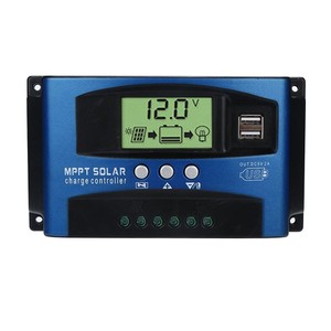 In magazzino regolatore di carica solare PWM 100A 60A 50A 40A 30A regolatore di energia solare 12V 24V Auto Dual USB Display LCD scarica di carico - Product Image 1