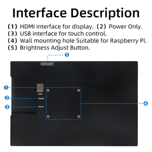 10.1 pollici Raspberry Pi Display 1280*800 TFT IPS Display LCD capacitivo Touch Screen modulo con custodia - Product Image 5