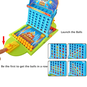 Connect Shots Bouncing Balls Board <strong>Game</strong> with 2 Catapult Shooters Interactive Battle <strong>Game</strong> Fun Time for Kids 4 in a Row - Product Image 2