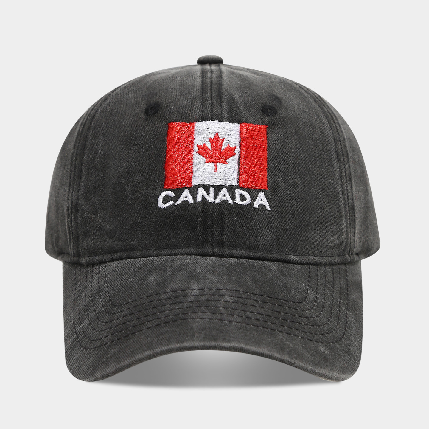 bandera de canadá negro