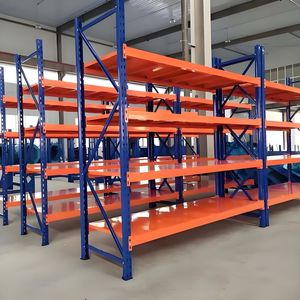Yüksek kaliteli 4 katmanlı hafif hizmet Longspan Metal depo rafı dayanıklı endüstriyel depolama raf fabrikasının orta depolama çözümü - Product Image 6
