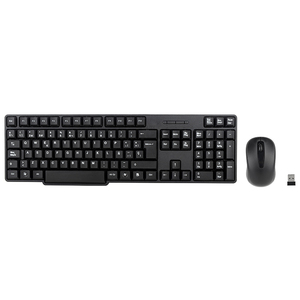 Factory Manufacturing Smooth Comfortable Shape <strong>Mouse</strong> Wireless Deskset Full Size <strong>Keyboard</strong> <strong>Mouse</strong> Set With Usb Receiver - Product Image 1