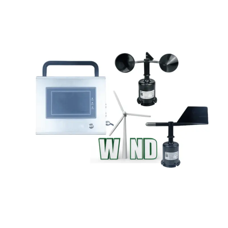 CDF-26B Cheap Plastic Wifi / Wireless Wind Speed   Direction Display Recorder Station With Software