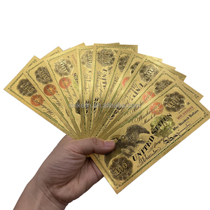 快速运输1863岁24k金箔电镀钞票Usd 100美元钞票库存 - Product Image 1
