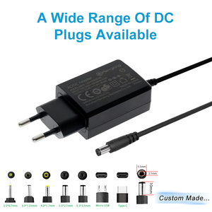 Adaptador de CA Entrada 100 240V Salida 5V la potencia 5 voltios Adaptador de 3 amperios Adaptadores CC 12 Voltaje 1.5A