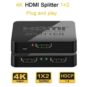<strong>HDMI</strong> <strong>1</strong>.4 <strong>Splitter</strong> <strong>1</strong> in <strong>2</strong> Out Adapter 4K <strong>HDMI</strong> Switch HDCP Stripper 3D <strong>Splitter</strong> Power Signal Amplifier Switcher <strong>Splitter</strong> <strong>HDMI</strong> - Product Image 2