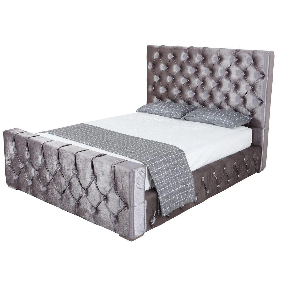 Último diseño cama Europa diseño moderno juego de dormitorio antiguo de madera maciza dormitorio trineo cama cabecero almacenamiento elevador de gas cama de PU