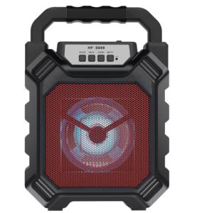 Altavoz portátil de viaje Altavoz Bluetooth multifuncional con radio FM Luz LED Amplificador de soporte para teléfono móvil - Product Image 2